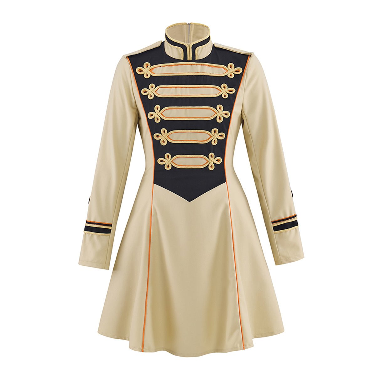 Casaco Militar Bege Médio para Oficial – Fantasia de Cosplay Medieval - Estrela Cosplay