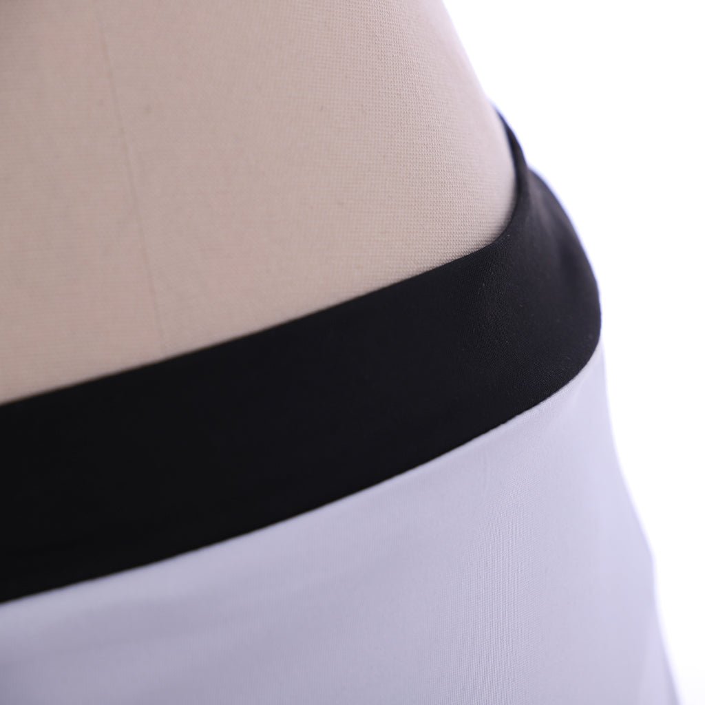 Conjunto de Biquíni Cosplay Ty Lee de Avatar: A Lenda de Aang – Top Branco e Mini Saia - Estrela Cosplay