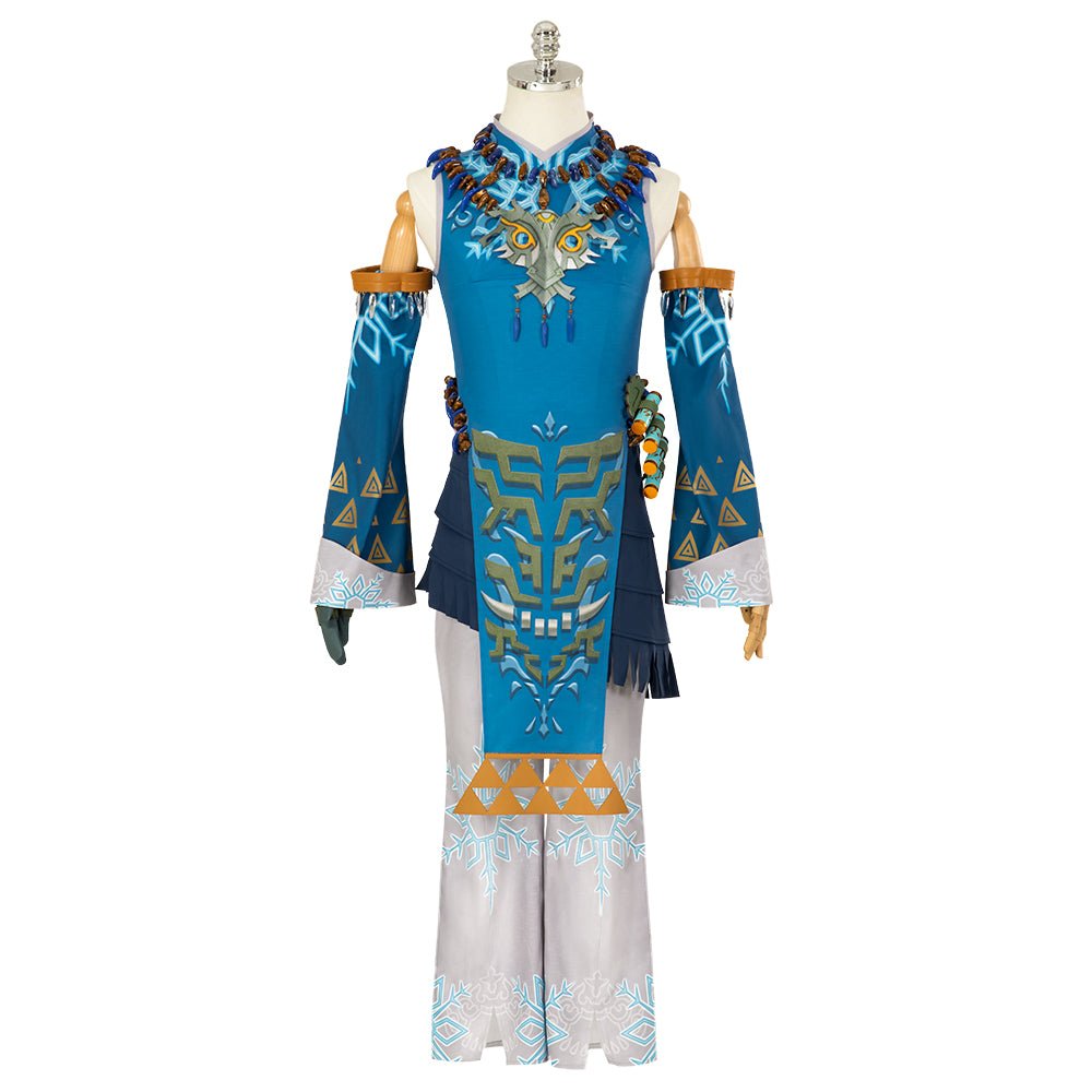 Traje de Cosplay de Link de The Legend of Zelda: Tears of the Kingdom – Camisa, Calças, Colar e Mangas - Estrela Cosplay
