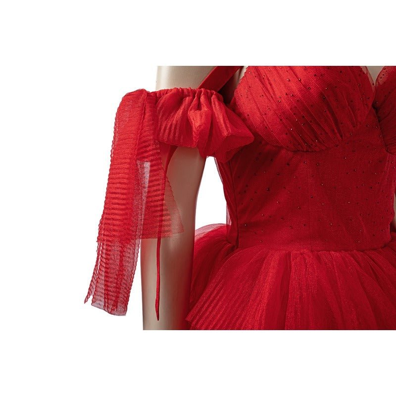 Fantasia de Cosplay Harley Quinn Vestido Vermelho - The Suicide Squad 2 - Conjunto Completo para Halloween - Estrela Cosplay