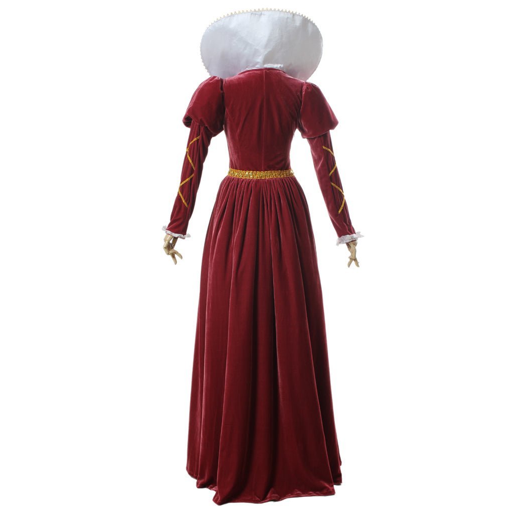 Vestido de Baile Vitoriano Traje de Rainha Gótica Medieval Renascentista para Halloween e Carnaval - Estrela Cosplay