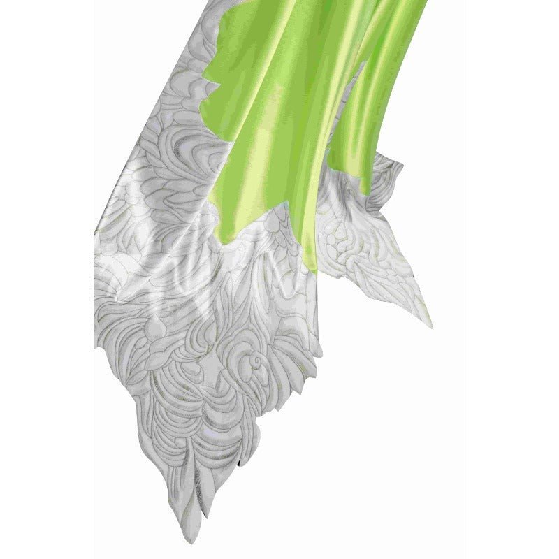 Fantasia FF14 Nophica - Vestido Longo Verde para Halloween e Festas - Estrela Cosplay