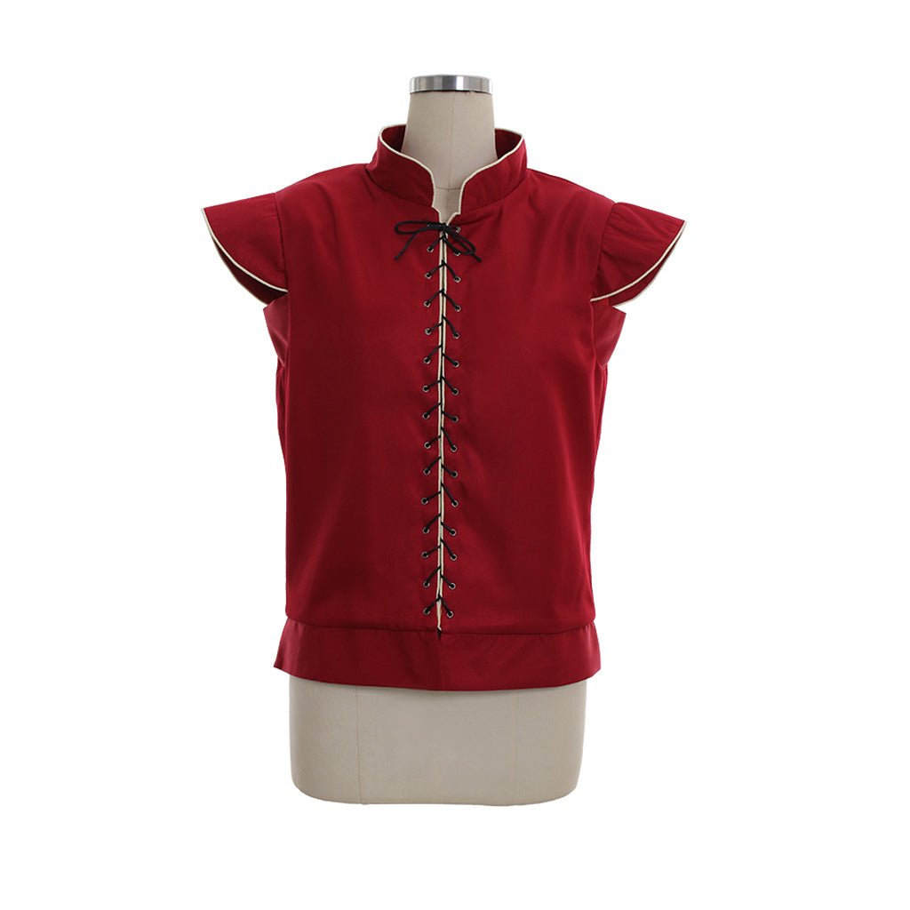 Colete Gótico Renascentista Medieval para Homens – Vestuário de Cosplay Vermelho | Série Medieval Estrela do Cosplay - Estrela Cosplay