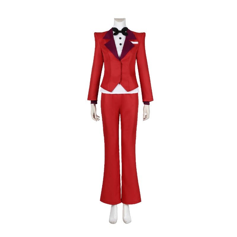 Fantasia de Charlie Morningstar de Hazbin Hotel - Terno Vermelho para Halloween - Estrela Cosplay