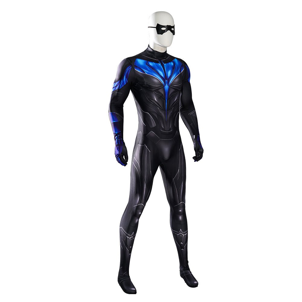 Macaquinho Titan—Nightwing - Traje de Cosplay Premium para Fãs de Teen Titans - Estrela Cosplay