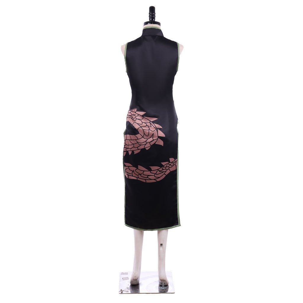 Vestido Cheongsam Preto de Tao Jun de Shaman King para Cosplay - Estrela Cosplay