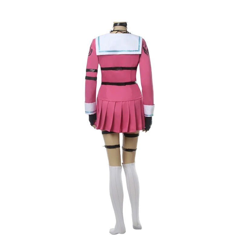 Fantasia Cosplay Miu Iruma de Danganronpa - Uniforme Escolar Rosa para Mulheres - Estrela Cosplay