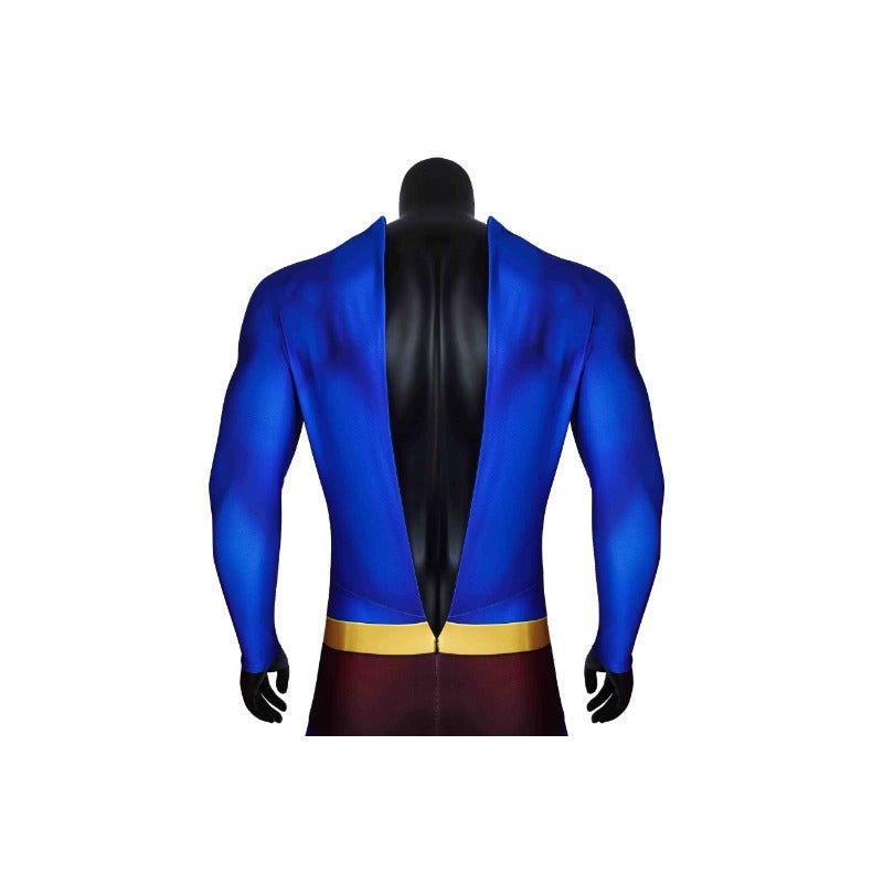 Traje de Cosplay Super Herói Terras Infinitas Clark Azul com Capa - Fantasia Halloween Superman - Estrela Cosplay