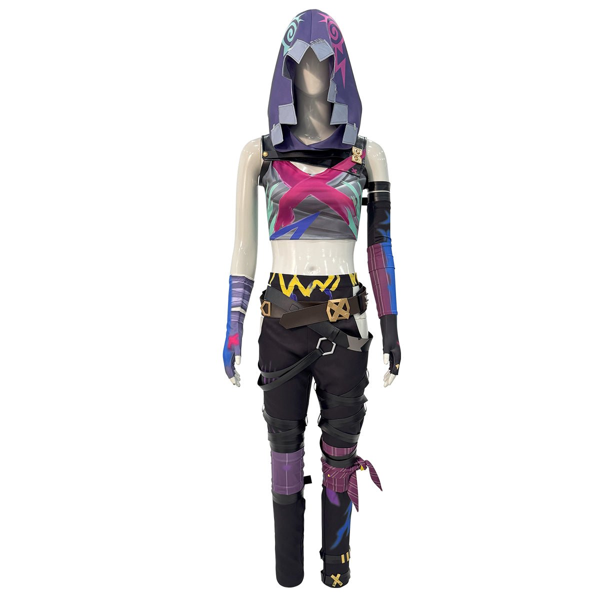 Fantasia de Jinx de League of Legends Arcane - Alta Qualidade - Estrela Cosplay