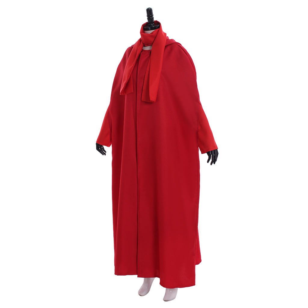 Fantasia Completa The Handmaid's Tale - Manto Vermelho, Lenço, Saia, Bolsa, Touca para Halloween - Estrela Cosplay