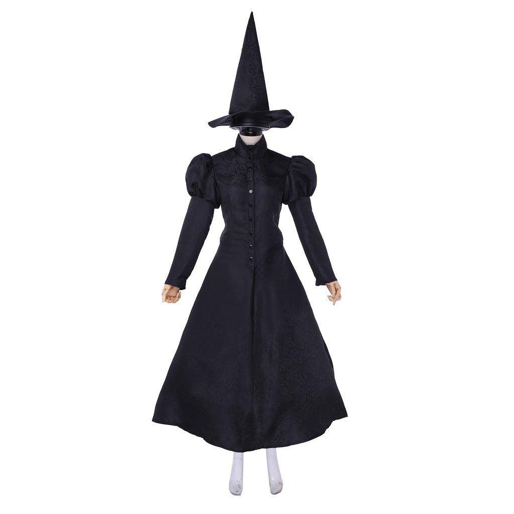 Fantasia Elphaba do Musical Wicked | Vestido e Chapéu de Bruxa Preta - Estrela Cosplay