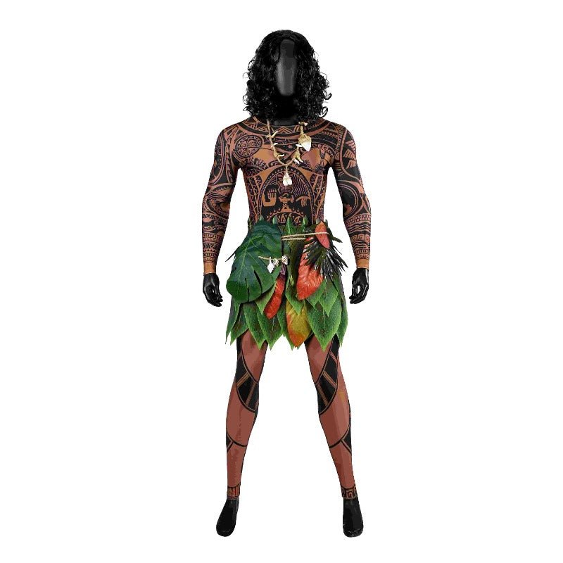 Fantasia de Maui de Moana para Adultos – Ideal para Halloween e Festas - Estrela Cosplay