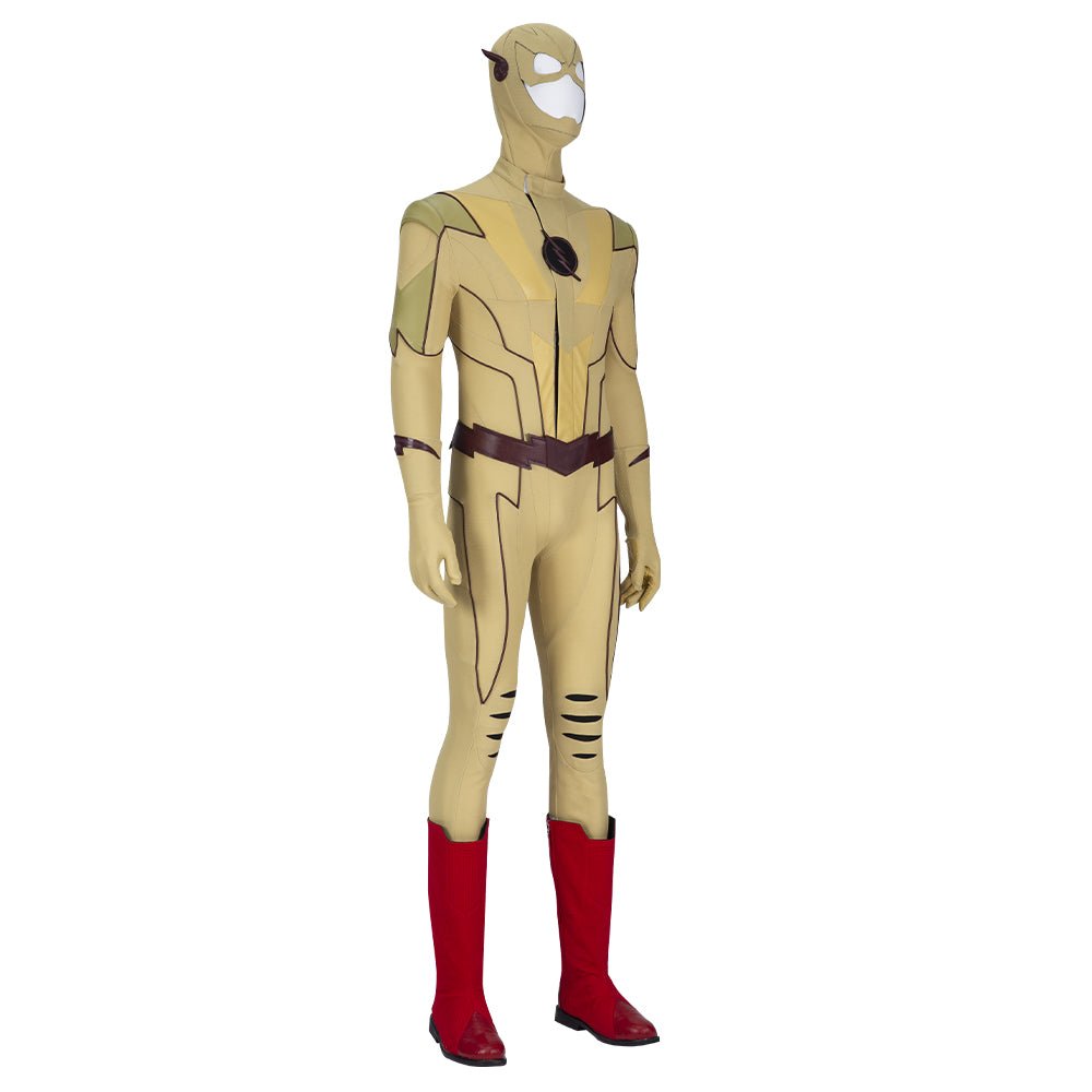 Fantasia de Cosplay Reverse-Flash de The Flash Temporada 8 - Macacão Amarelo para Homens - Estrela Cosplay