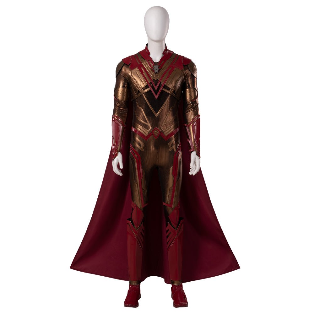Traje de Cosplay Adam Warlock Guardiões da Galáxia Vol. 3 - Macacão Impresso com Armadura Vermelha para Homens - Estrela Cosplay