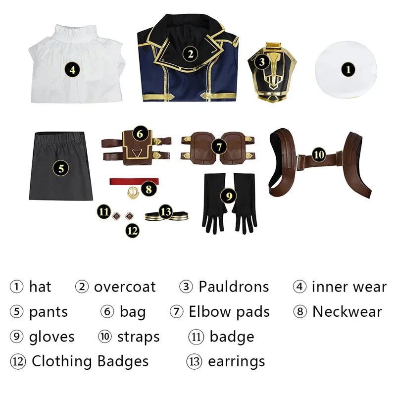 Fantasia Caitlyn Kiramman Cosplay para Mulheres - Jogo LOL - Uniforme Completo para Halloween e Carnaval - Estrela Cosplay