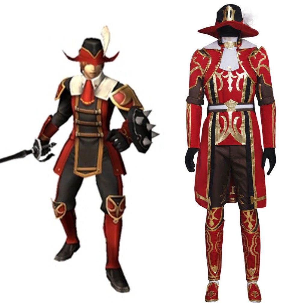 Traje de Cosplay de Red Mage de Final Fantasy XI | Série de Cosplay de Jogo - Estrela Cosplay