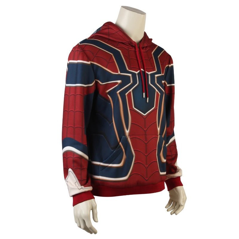 Hoodie Infinity War Iron Spider Pullover Sweatshirt para Cosplay de Spiderman - Estrela Cosplay