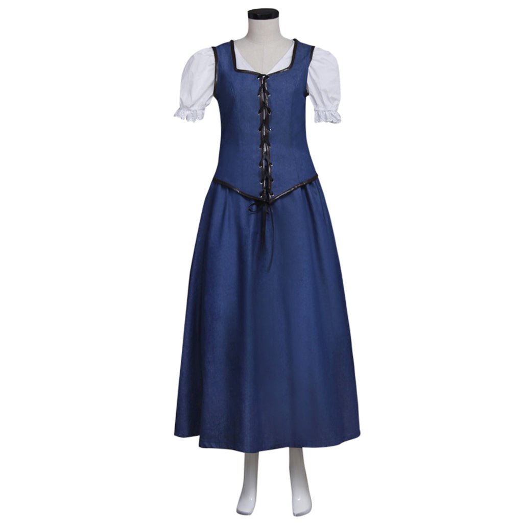Vestido de Cosplay Belle Era Uma Vez para Mulheres Adultas - Perfeito para Halloween e Carnaval - Estrela Cosplay