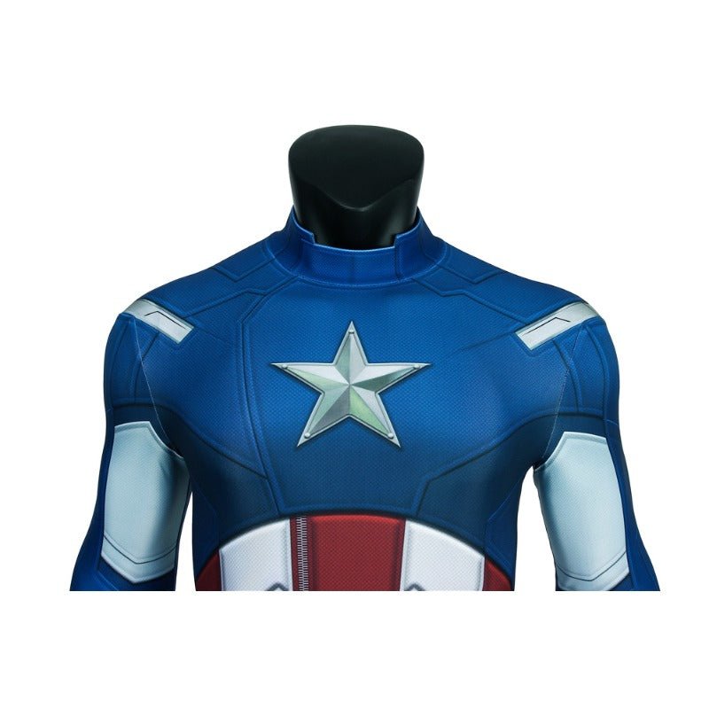 Traje de Cosplay Capitão América Steve Rogers The Avengers Fantasia Heróica - Estrela Cosplay