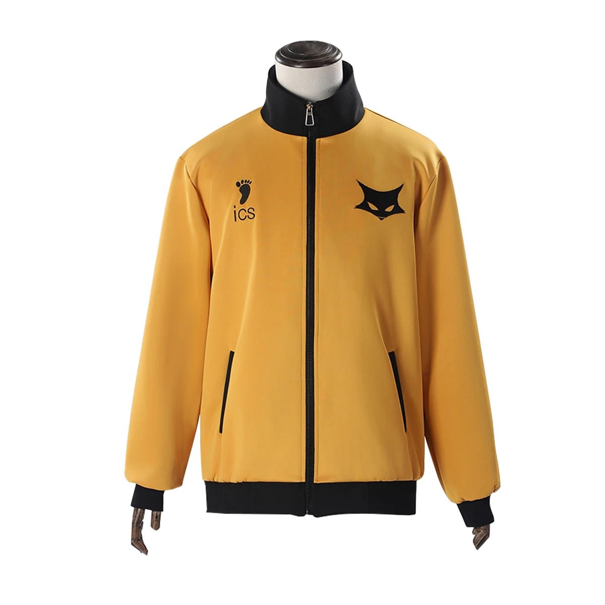 Traje de Cosplay Haikyuu Hinata Shouyou Tracksuit Esportivo Anime com Bordado de Lobo Laranja e Preto - Estrela Cosplay