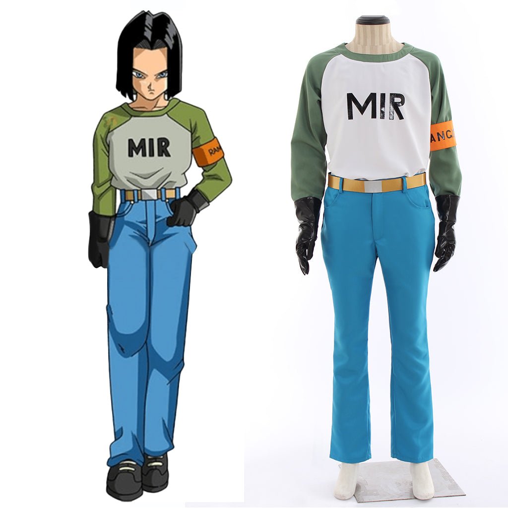 Fantasia de Android 17 Dragon Ball para Cosplay - Estrela Cosplay