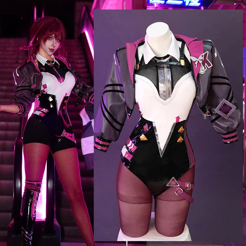 Traje de Cosplay Original Kafka de Honkai Star Rail - Macacão de Corrida Feminino para Halloween - Estrela Cosplay