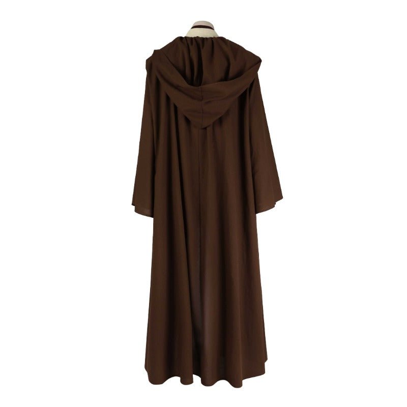 Traje de Cosplay de Obi-Wan Kenobi - Roupa de Jedi Conjunto Completo para Halloween e Festas - Estrela Cosplay