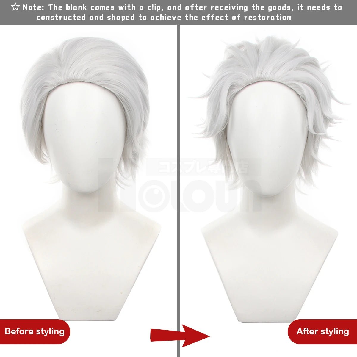 Peruca de Cosplay Anime Wind Breaker Hajime Umemiya Kyotaro Sugishita Fibra Sintética Ajustável Presente Halloween - Estrela Cosplay