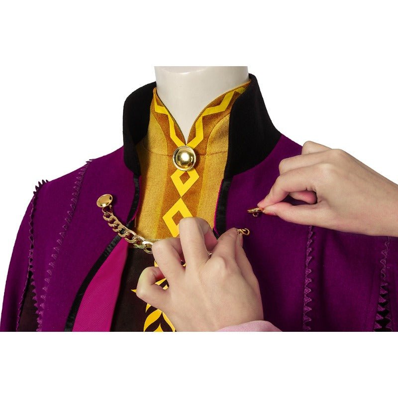 Conjunto Épico de Anna de Frozen II Com Sapatos - Abrace a Magia de Arendelle - Estrela Cosplay