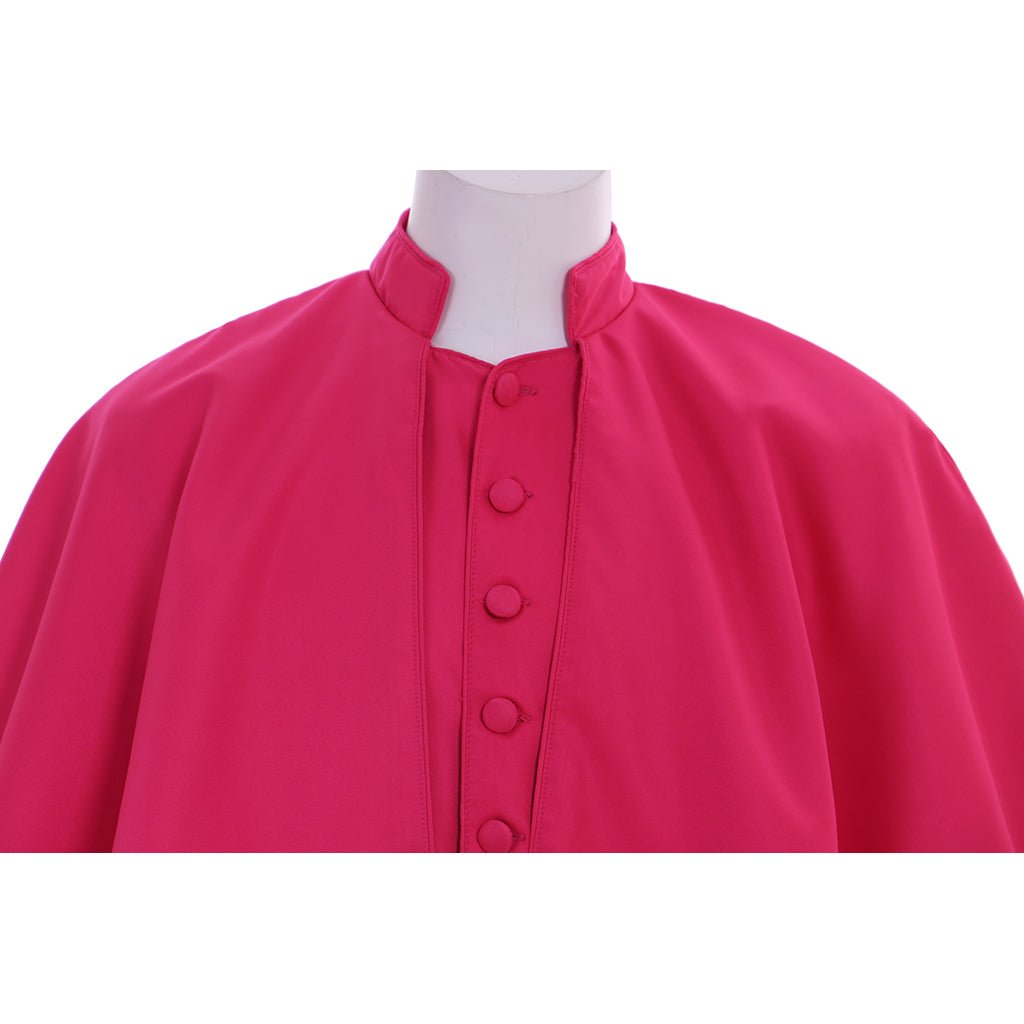 Traje de Clérigo Romano para Homens - Soutana Vermelha Medieval com Cinto - Estrela Cosplay