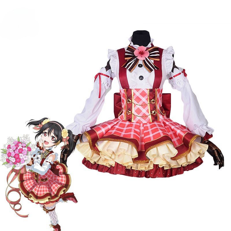 Fantasia Cosplay Lovelive Buquê de Flores Yazawa Nico Nozomi Tojo Eli Rin Sonoda Umi Kotori Maki - Estrela Cosplay