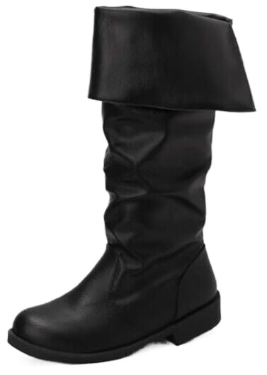 Botas Renascentistas para Homem – Estilo Pirata Medieval em Couro PU para Cosplay e Eventos Temáticos - Estrela Cosplay