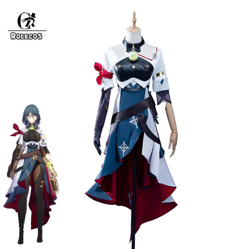 Fantasia Natasha Honkai Star Rail - Vestido Mulher Halloween Médica Submundo - Estrela Cosplay