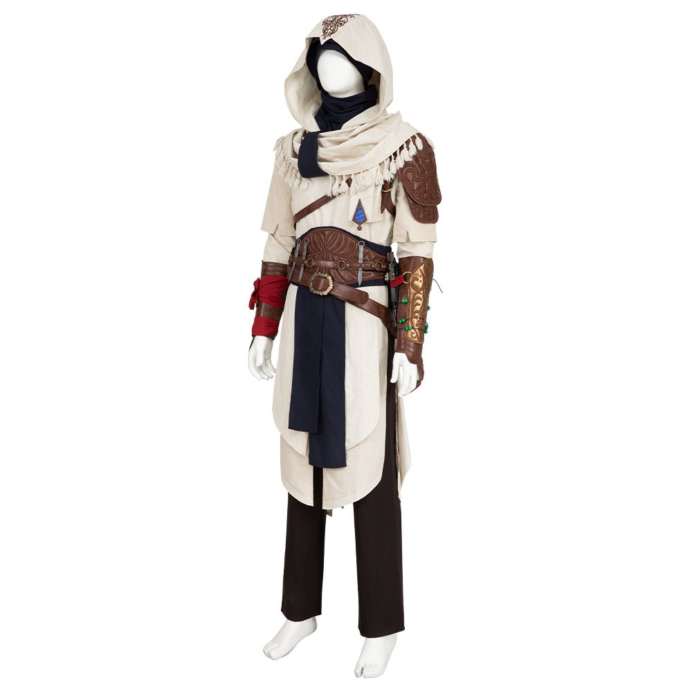 Fantasia Premium de Basim Ibn Ishaq - Assassin's Creed Mirage - Conjunto Completo com Sapatos - Estrela Cosplay