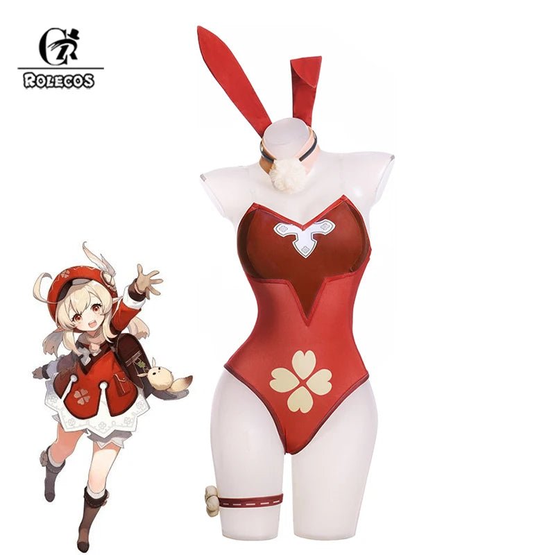 Fantasia de Coelhinha de Natal Klee Cosplay Genshin Impact Klee - Estrela Cosplay