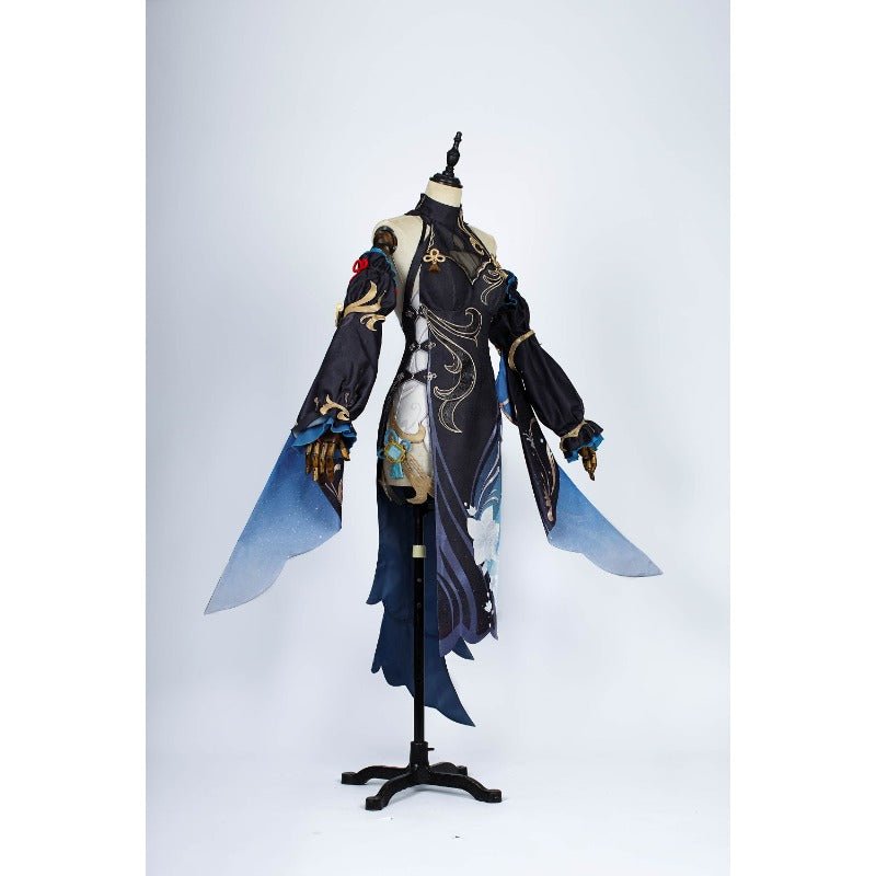Fantasia Ganyu Cheongsam de Genshin Impact - Traje do Festival das Lanternas Shen He - Estrela Cosplay