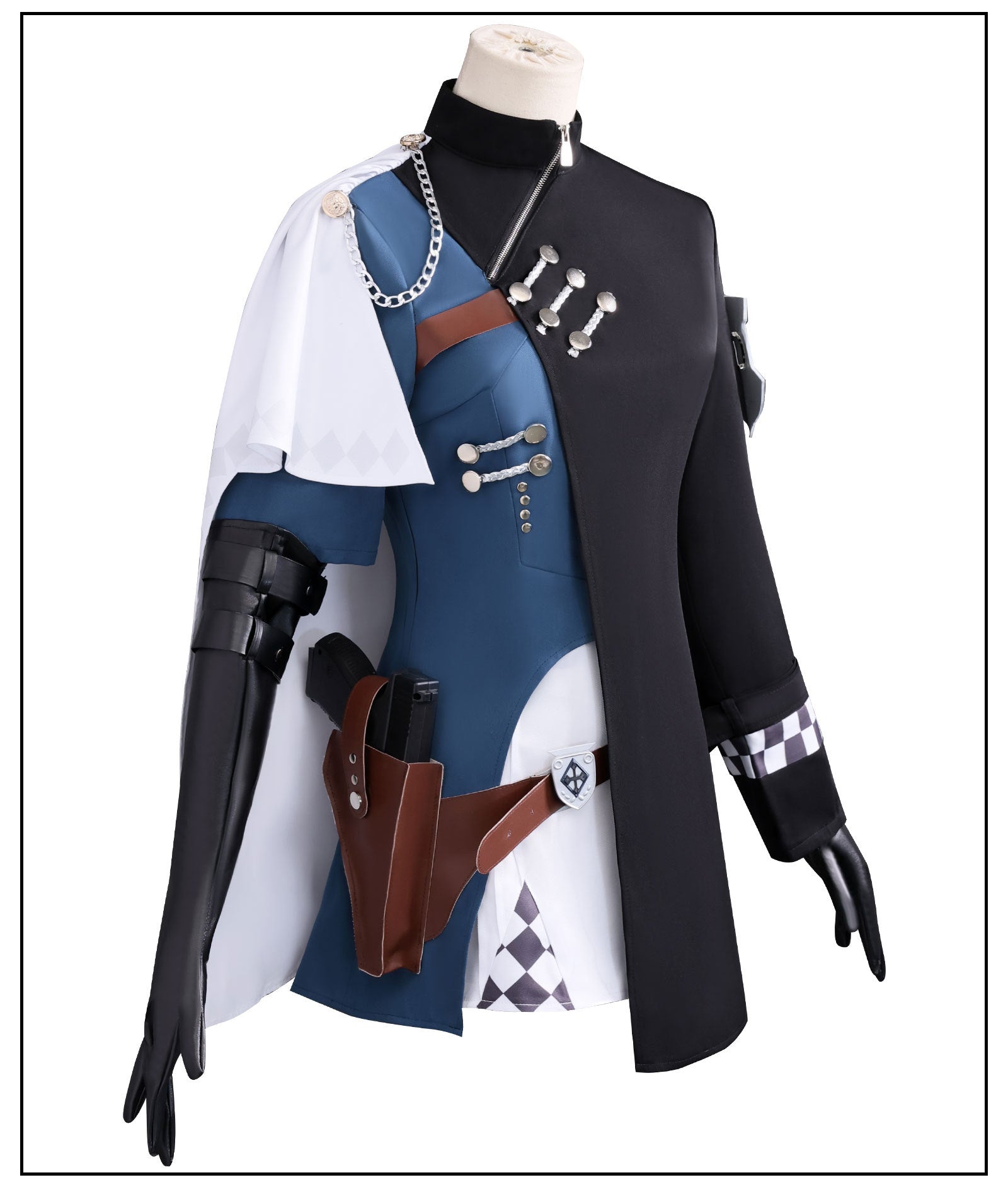 Fantasia Cosplay Reverse:1999 – Uniforme de Policial de Emergência do Oficial Liang Yue - Estrela Cosplay