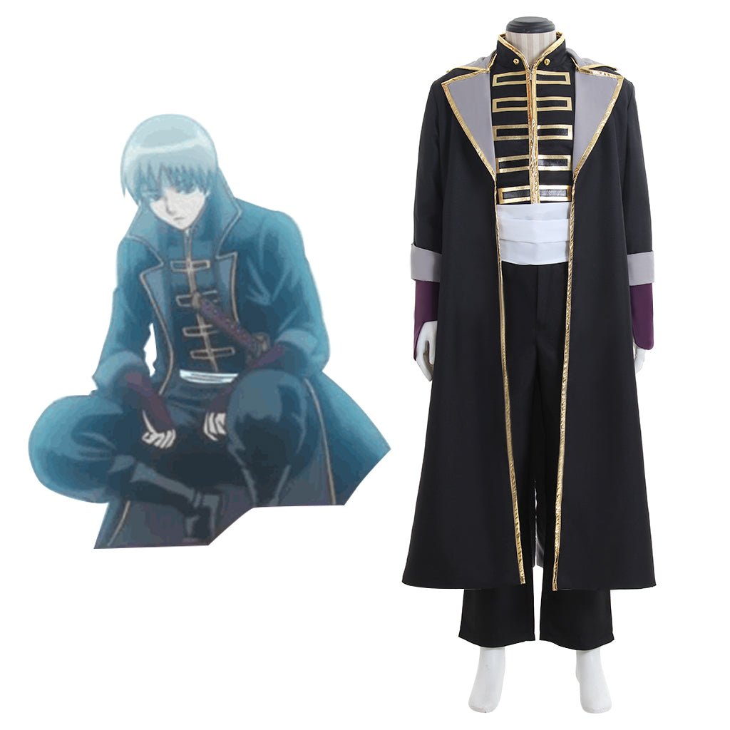 Fantasia de Cosplay Gintama Kamui & Okita Sougo – Traje de Anime para Homens em Eventos de Cosplay e Halloween - Estrela Cosplay