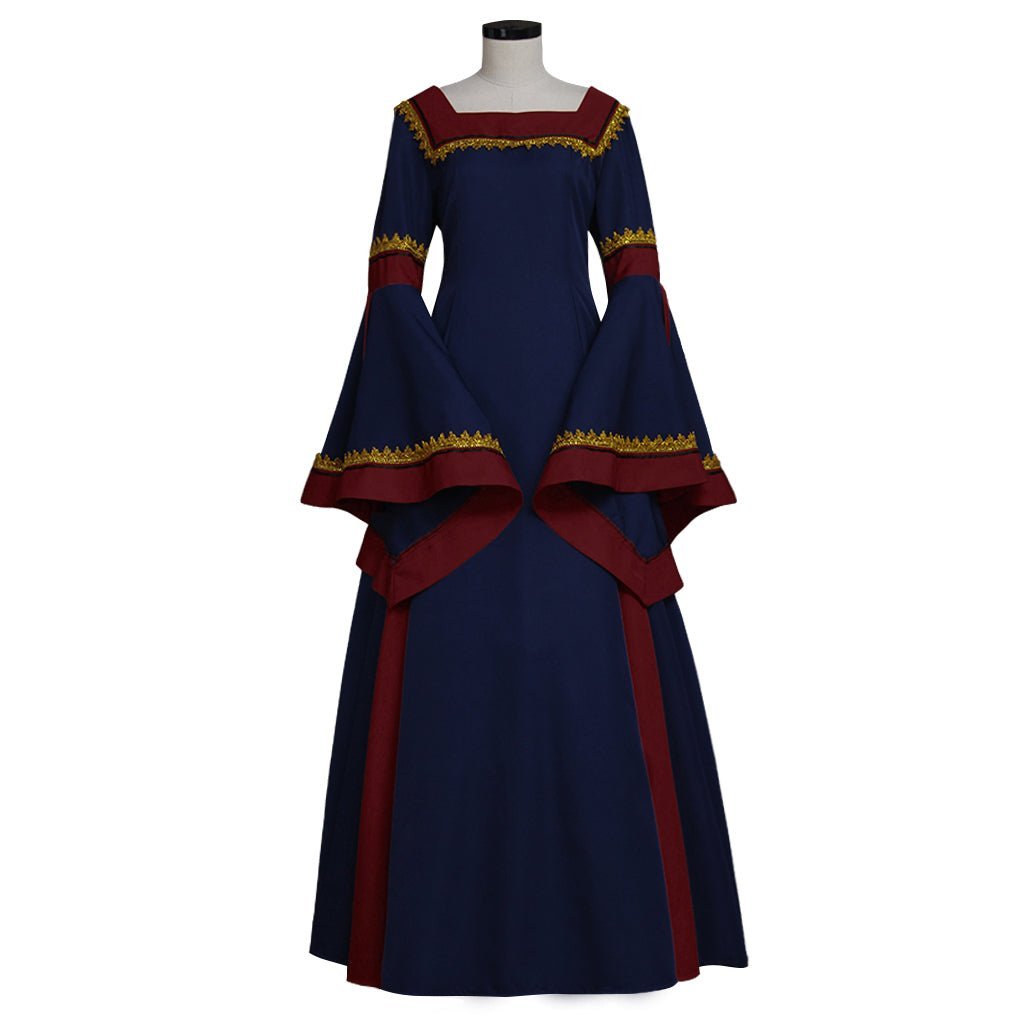 Vestido Gótico Steampunk Medieval Rainha Vitoriana para Halloween e Carnaval - Estrela Cosplay