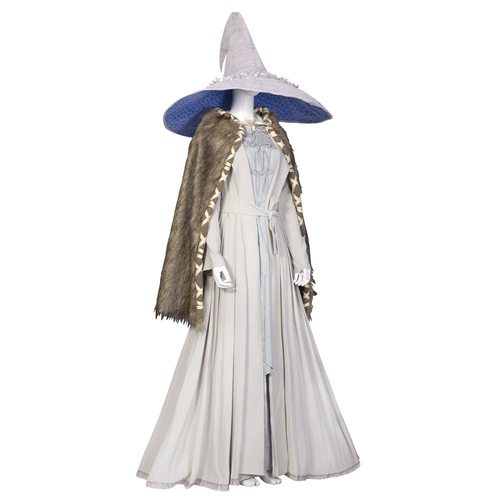 Traje de Cosplay de Sorceress RLotus Elden Ring Robe e Chapéu Everak para Homens e Mulheres, Uniforme de Carnaval de Alta Qualidade - Estrela Cosplay