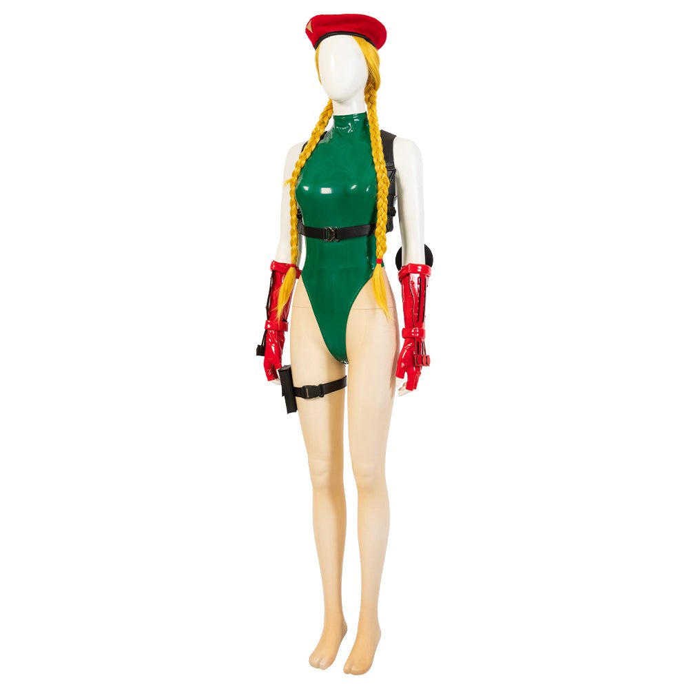 Traje de Cosplay Cammy White Verde e Branco de Street Fighter - Fantasia de Personagem de Jogo de Alta Qualidade - Estrela Cosplay