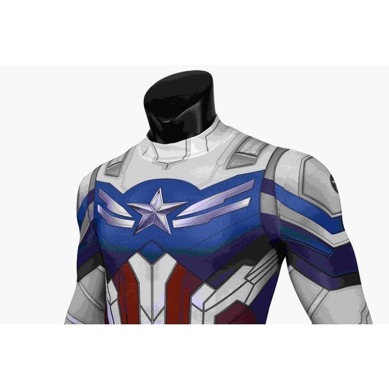Traje de Cosplay Sam Wilson Impresso em 3D – The Falcon and the Winter Soldier – Fantasia Heroica para Fãs - Estrela Cosplay