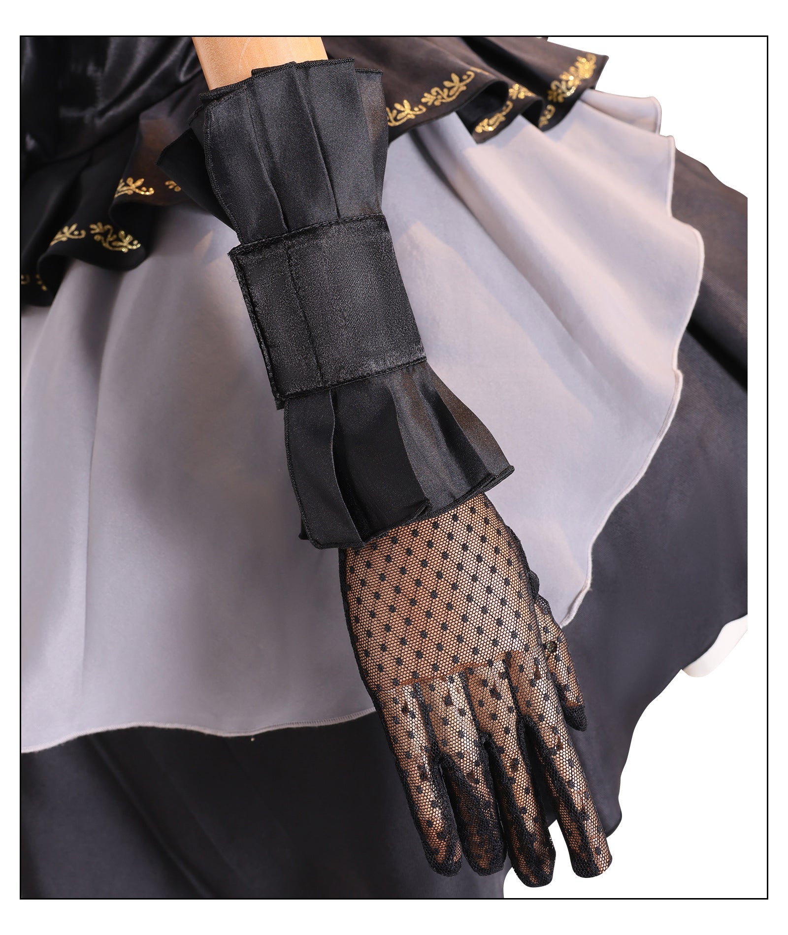 Fantasia de Cosplay Sakiko Toyokawa de BanG Dream! Ave Mujica - Traje Gótico de Anime - Estrela Cosplay