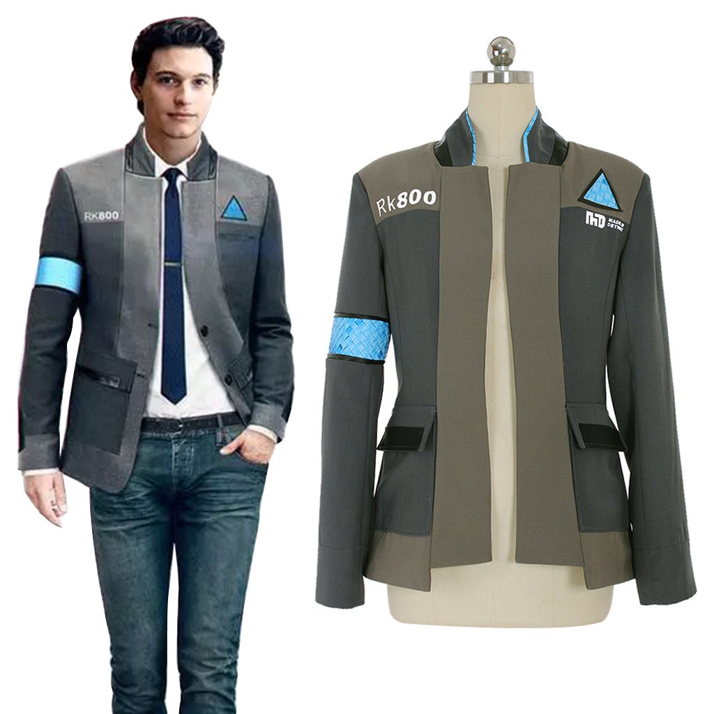 Detroit: Become Human Connor RK800 Fantasia Conjunto Completo Roupa de Trabalho para Homens Adultos - Estrela Cosplay