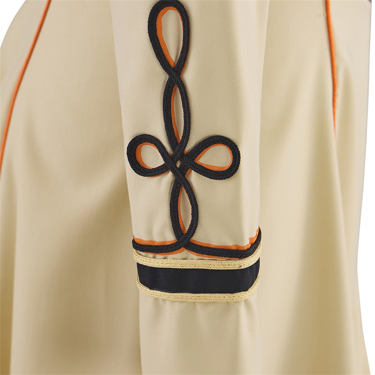 Casaco Militar Bege Médio para Oficial – Fantasia de Cosplay Medieval - Estrela Cosplay