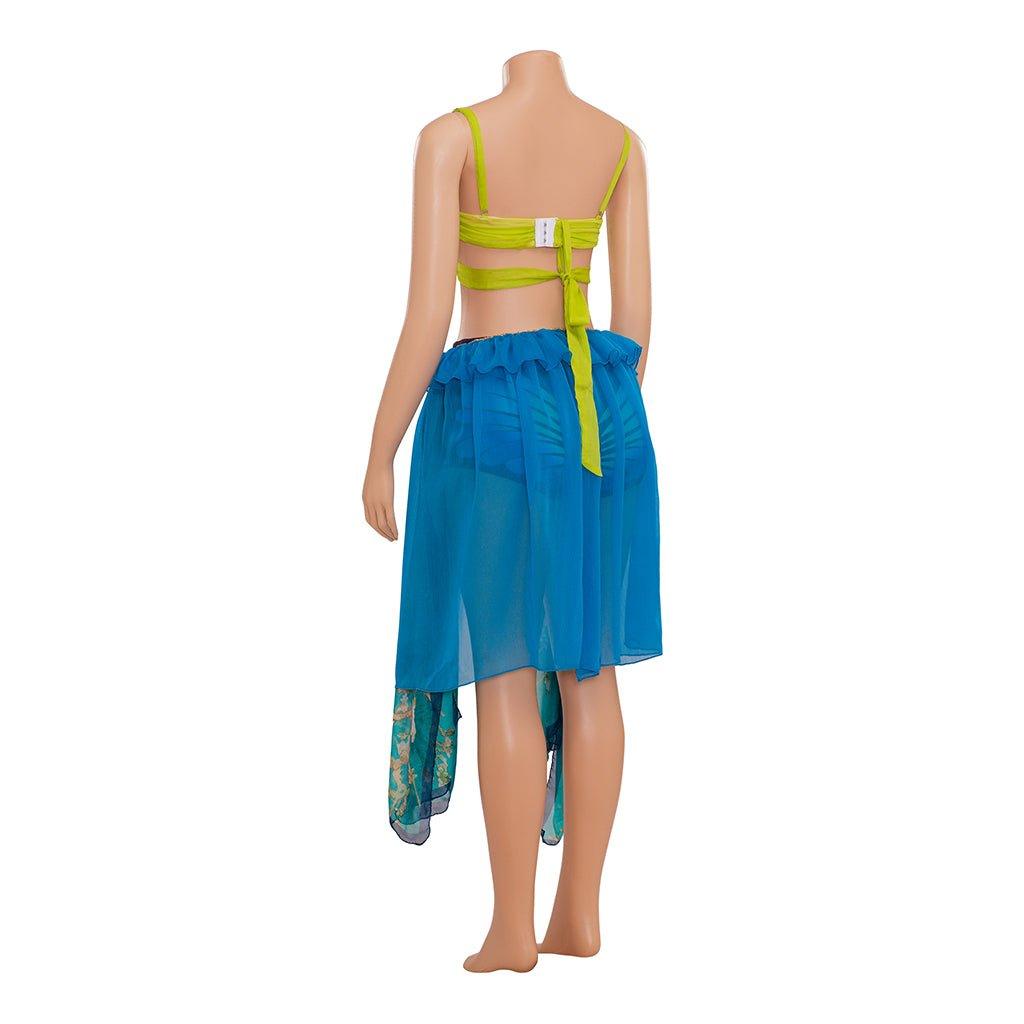 Fantasia Britney Spears Escrava Vestido Azul Dança | Traje de Cosplay - Estrela Cosplay