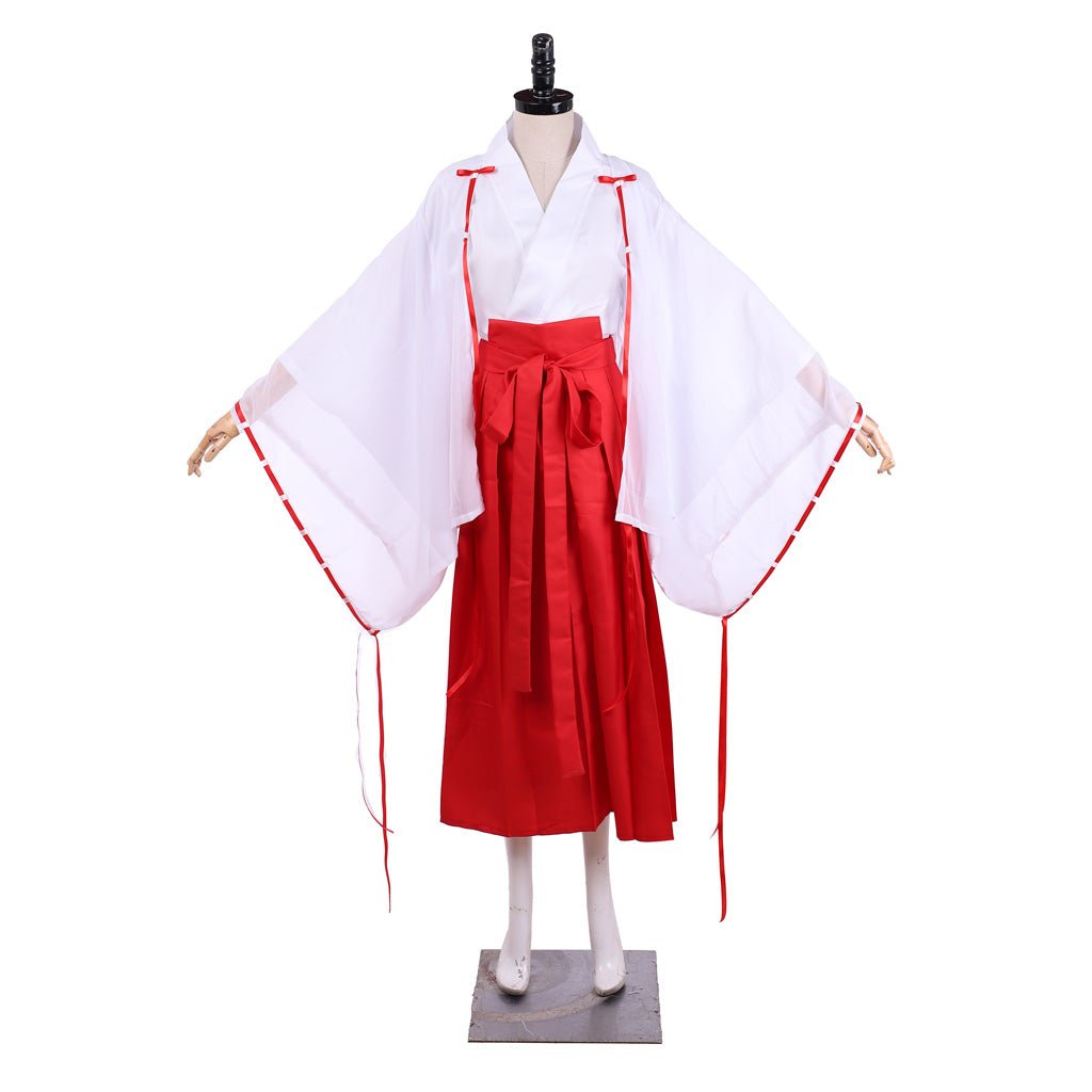 Conjunto Completo de Kimono de Cosplay de Inuyasha Kikyo - Estrela Cosplay