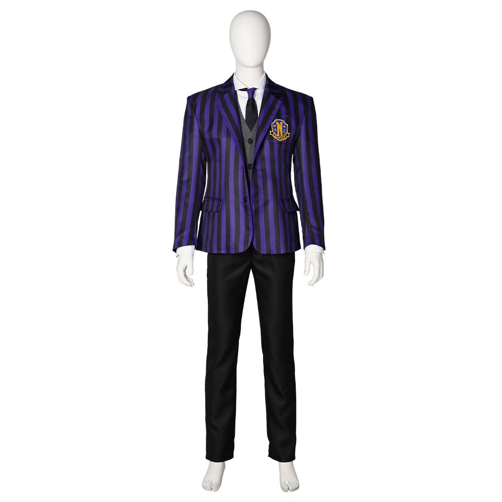 Fantasia Wednesday Addams - Abrace o Charme Gótico - Estrela Cosplay