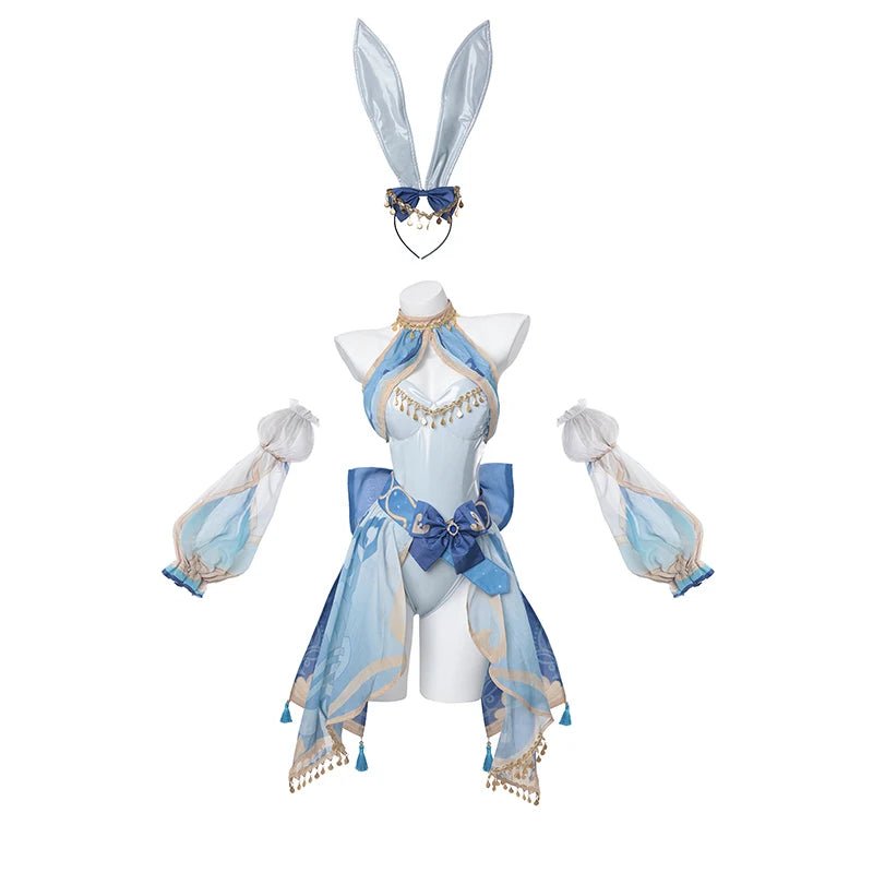 Fantasia Bunny Girl Nilou Cosplay Genshin Impact - Traje de Coelho Nilou Estilo A e B - Estrela Cosplay