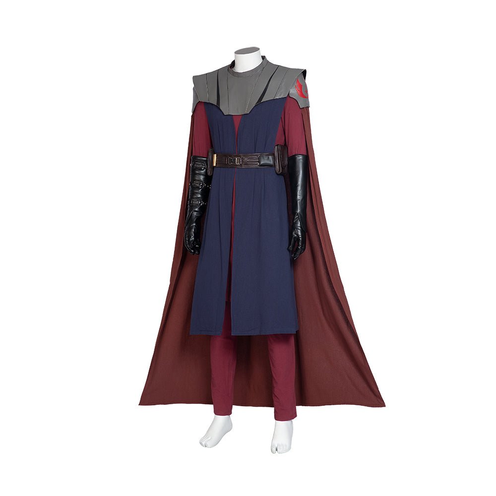 Fantasia de Anakin Skywalker Cosplay Star Wars - Traje de Cavaleiro Jedi com Capa, Túnica, Calças e Sapatos - Estrela Cosplay